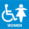 NMC S74R-WOMEN (W/ GRAPHIC), 7X7, RIGID PLASTIC (1 EACH)