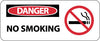 NMC SA106R-DANGER, NO SMOKING (W/GRAPHIC), 7X17, RIGID PLASTIC (1 EACH)