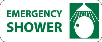 NMC SA116R-EMERGENCY SHOWER (W/GRAPHIC), 7X17, RIGID PLASTIC (1 EACH)