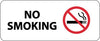 NMC SA124R-NO SMOKING (W/GRAPHIC), 7X17, RIGID PLASTIC (1 EACH)