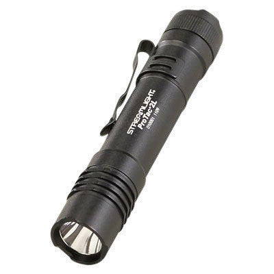 Streamlight 88031 Black ProTac Professional Tactical Flashlight With Removable Pocket Clip (2 3 Volt CR123A Lithium Batteries Included)  (1/EA)