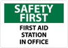 NMC SF162RB-SAFETY FIRST, FIRST AID STATION IN OFFICE, 10X14, RIGID PLASTIC (1 EACH)