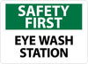 NMC SF181AB-SAFETY FIRST, EYE WASH STATION, 10X14, .040 ALUM (1 EACH)