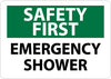 NMC SF43RB-SAFETY FIRST, EMERGENCY SHOWER, 10X14, RIGID PLASTIC (1 EACH)