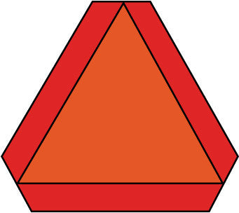 NMC SMV1-SLOW MOVING VEHICHLE SIGN, PS VINYL (1 EACH)