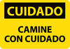 NMC SPC203RB-CUIDADO, CAMINE CON CUIDADO, 10X14, RIGID PLASTIC (1 EACH)