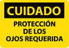 NMC SPC485RB-CUIDADO, PROTECCION DE LOS OJOS REQUERIDA, 10X14, RIGID PLASTIC (1 EACH)