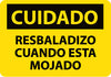 NMC SPC57PB-CUIDADO, RESBALADIZO CUANDO ESTA MOJADO, 10X14, PS VINYL (1 EACH)