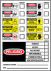 NMC SPCI10P-LABELS, CHEMICAL ID (SPANISH), 14X10, PS VINYL (1 EACH)