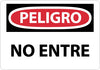 NMC SPD104PB-PELIGRO, NO ENTRE, 10X14, PS VINYL (1 EACH)