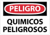NMC SPD441PB-PELIGRO, QUIMICOS PELIGROSOS, 10X14, PS VINYL (1 EACH)