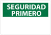 NMC SPSF1RB-SEGURIDAD PRIMERO, BLANK, 14X10, RIGID PLASTIC (1 EACH)