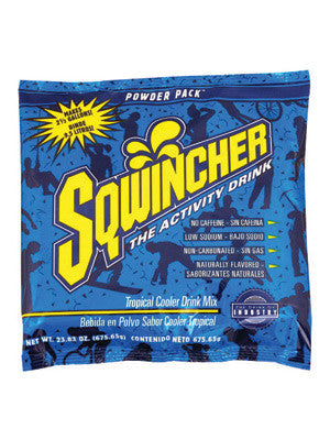 Sqwincher 016049-TC 23.83 Ounce Instant Powder Concentrate Packet Tropical Cooler Electrolyte Drink - Yields 2.5 Gallons  (32/EA)