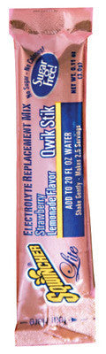 Sqwincher 060099-SL Qwik Stick .11 Ounce Powder Concentrate Sticks Strawberry Lemonade Electrolyte Drink - Yields 20 Ounces  (1/PK)