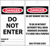 NMC ST504-TAGS, DANGER DO NOT ENTER, 6X3, SYNTHETIC PAPER (PAK OF 25)
