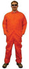 Stanco FRI681OR-L Large Orange 9 Ounce Indura Cotton Flame Resistant Coverall With Front Zipper Closure And Elastic Waistband  (1/EA)