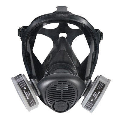 Honeywell 762100 Medium Black Silicone Opti-Fit  Full Face S Series APR Respirator With Mesh Headnet  (1/EA)