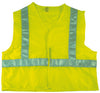 NMC SV7-SAFETY VEST, CLOTH,  LIME W/SILVER STRIPES, XL (1 EACH)