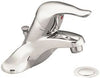 Moen L4621 CHATEAU SINGLE HANDLE LOW ARC BATHROOM FAUCET WITH 4 IN. CENTERS 1/2 IN. CONNECTIONS AND WASTE CHROME (1 PER CASE)