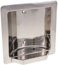 LIBERTY HARDWARE 5566 SOAP HOLDER RECESSED POLISHED STAINLESS STEEL (1 PER CASE)