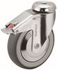 MEDCASTER CH-04TPP125-TL-TP01 HOSPITAL CASTER, CHROME, 4 IN., TOTAL LOCK, 240 LBS CAPACITY (1 PER CASE)