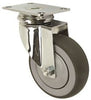 MEDCASTER CH-06TPP125-SW-TP01 HOSPITAL CASTER, CHROME, 6 IN., SWIVEL, 260 LBS CAPACITY (1 PER CASE)