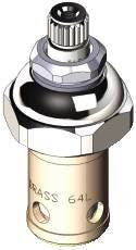 T/S BRASS 007947-40 BRASS QUARTER TURN SPINDLE ASSEMBLY (1 PER CASE)