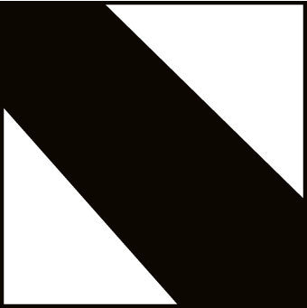 NMC T22136-TAPE, HAZARD STRIPE, BLK/WHT, 3''X36 YD (1 ROLL)