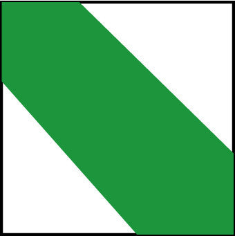 NMC T22818-TAPE, HAZARD STRIPE, GREEN/WHITE, 3X18 YDS (1 ROLL)