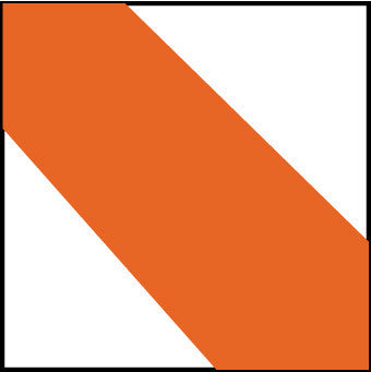 NMC T22918-TAPE, HAZARD STRIPE, ORANGE/WHITE, 3X18 YDS (1 ROLL)