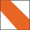 NMC T20918-TAPE, HAZARD STRIPE, ORANGE/WHITE, 2X18 YDS (1 ROLL)