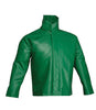 Tingley J41008-XL X-Large 31” Green SafetyFlex 17 mil PVC And Polyester Rain Jacket With Snap And Storm Flap Closure  (1/EA)