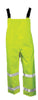Tingley O24122-M Medium Fluorescent Yellow/Green Icon 12 mil Polyurethane And Polyester Class E Level 2 Rain Bib Overalls With Snap Fly Front Closure And Silver Reflective Tape  (1/EA)