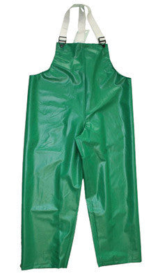 Tingley O41008-2X 2X Green Safetyflex 17 mil PVC And Polyester Rain Bib Overalls With Hook And Loop Closure  (1/EA)