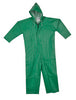 Tingley V41108-L Large Green SafetyFlex 17 mil PVC And Polyester Coveralls With Hook And Loop Closure And Hood  (1/EA)