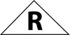 NMC TBSR-TRUSS BUILDING SIGN, ROOF, 6X12 TRIANGLE, .080 REFLECTIVE ALUM (1 EACH)