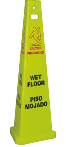 NMC TFS301-FLOOR SIGN, WET FLOOR, ENGLISH/SPANISH, 40'' TALL, 3/CS (3 PER CASE)