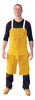 Radnor 64055144 24" X 36" Bourbon Brown Side Split Leather Split Leg Bib Apron With Two Chest Pockets, Cotton Crossed Back Straps And Side Release Buckles