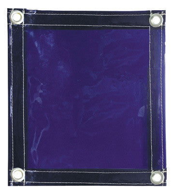 Radnor 64052107 6' X 8' 14 MIL Blue Transparent Vinyl Replacement Welding Screen  (1/EA)