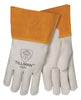 Tillman 1350S Small Pearl Top Grain Cowhide Unlined Standard Grade MIG Welders Gloves With Wing Thumb, 4" Cuff, Seamless Forefinger And Kevlar Lock Stitching  (1/PR)