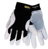 Tillman 14702X 2X Black And White TrueFit Full Finger Top Grain Goatskin And Spandex Premium Mechanics Gloves With Elastic Cuff, Double Leather Palm, Reinforced Thumb And Smooth Surface Fingers  (1/PR)