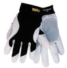 Tillman 1470S Small Black And White TrueFit Full Finger Top Grain Goatskin And Spandex Premium Mechanics Gloves With Elastic Cuff, Double Leather Palm, Reinforced Thumb And Smooth Surface Fingers  (1/PR)