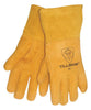 Tillman 35M Medium 12" Gold Deerskin Cotton/Foam Lined Premium Grade MIG Welders Gloves With Straight Thumb, 4" Gauntlet Cuff And Kevlar Lock Stitching (1/PR)