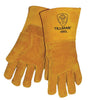 Tillman 495XL X-Large 14" Brown Reverse Grain Pigskin Cotton/Foam Premium Grade Stick Welders Gloves With Welted Finger And Kevlar Lock Stitching (Carded)  (1/PR)