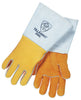 Tillman 850S Small 14" Gold Top Grain Elkskin Cotton/Foam Lined Super Premium Grade Stick Welders Gloves With Reinforced Straight Thumb, Stiff Cowhide Cuff, Welted Finger, Kevlar Lock Stitching And Pull Tab (Carded)  (1/PR)