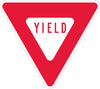 NMC TM124J-YIELD, TRIANGLE, 30IN, .080 EGP REF ALUM (1 EACH)