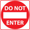 NMC TM132K-DO NOT ENTER (GRAPHIC), 30X30, .080 HIP REF ALUM (1 EACH)