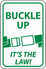 NMC TM135J-BUCKLE UP IT'S THE LAW, 18X12, .080 REFLECTIVE ALUM (1 EACH)