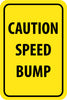 NMC TM136K-CAUTION SPEED BUMP, 18X12, .080 HIP REF ALUM (1 EACH)
