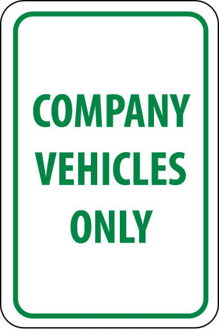 NMC TM138J-COMPANY VECHICLES ONLY, 18X12, .080 EGP REF ALUM (1 EACH)